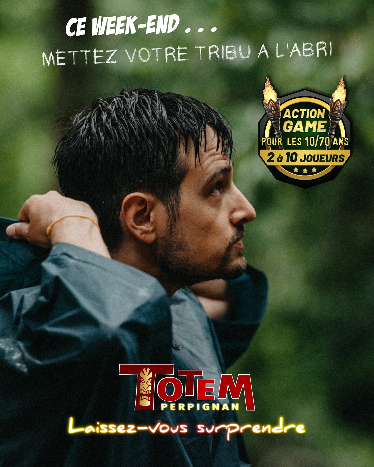 Quand Dame Nature décide de frapper, votre week-end n’est pas pour autant gâché 😢 Il vous reste @totemperpignan pour vous protéger de la pluie… mais pas des fous rires 😂